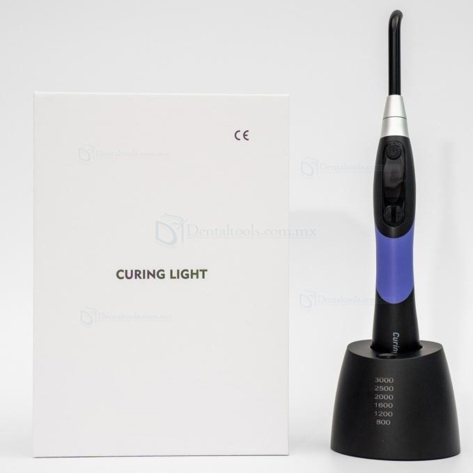 Mecco Q8 L&aacute;mpara de fotopolimerizaci&oacute;n LED inal&aacute;mbrica con radi&oacute;metro